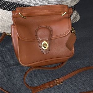 Vintage Real Leather Coach Crossbody